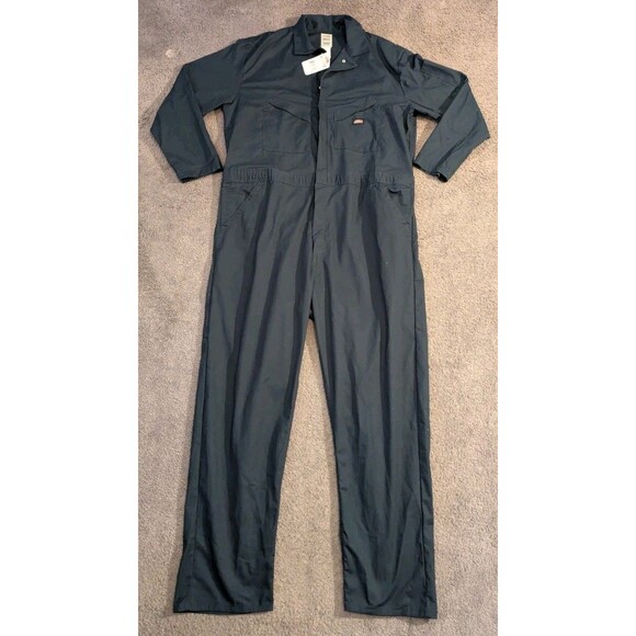 Dickies Temp Control Flex Performance Long Sleeve Navy Coveralls Men's 2XLT - Picture 1 of 7